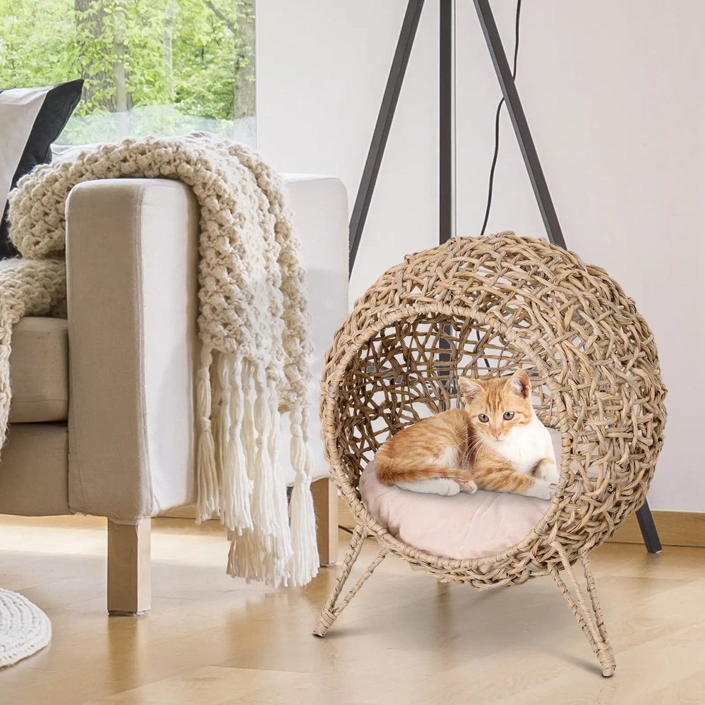 panier chat | LianeTressée™ - Environnement des chats